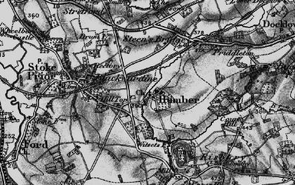 Old map of Witsetts, The in 1899