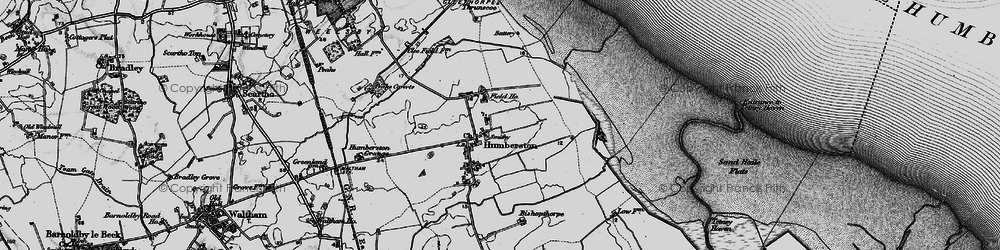 Old map of Humberston in 1899