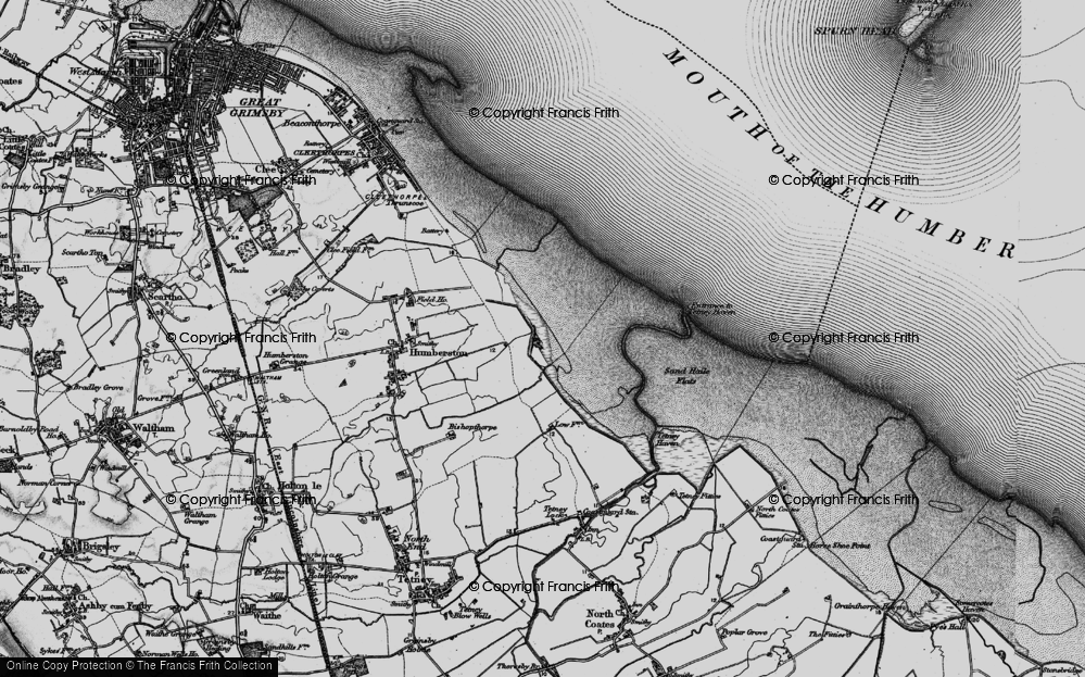 Old Map of Humberston Fitties, 1899 in 1899