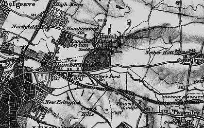 Old map of Humberstone in 1899