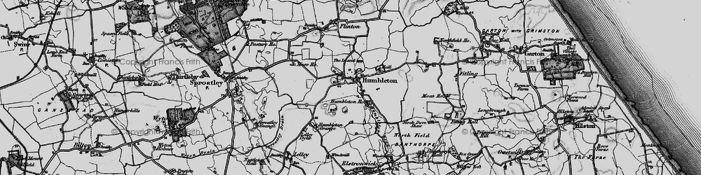 Old map of Humbleton in 1897