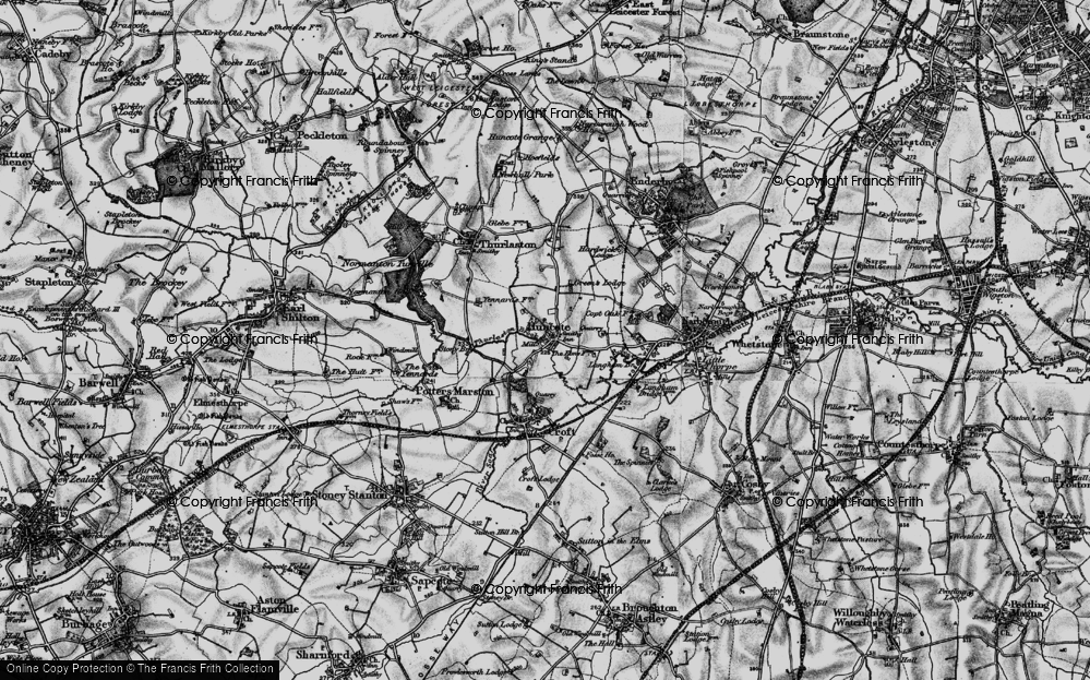 Old Maps of Huncote, Leicestershire - Francis Frith