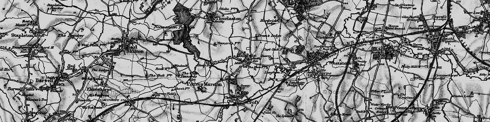 Old map of Huncote in 1899
