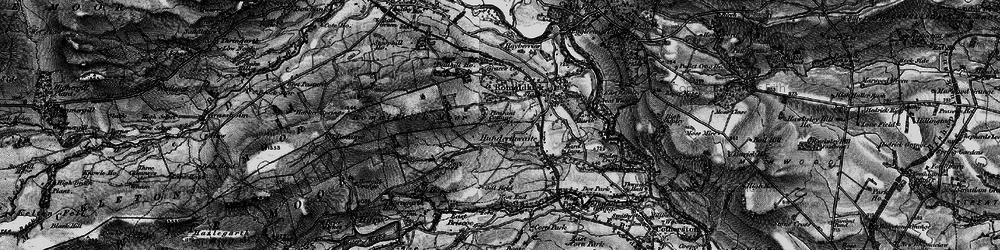 Old map of Hunderthwaite in 1897