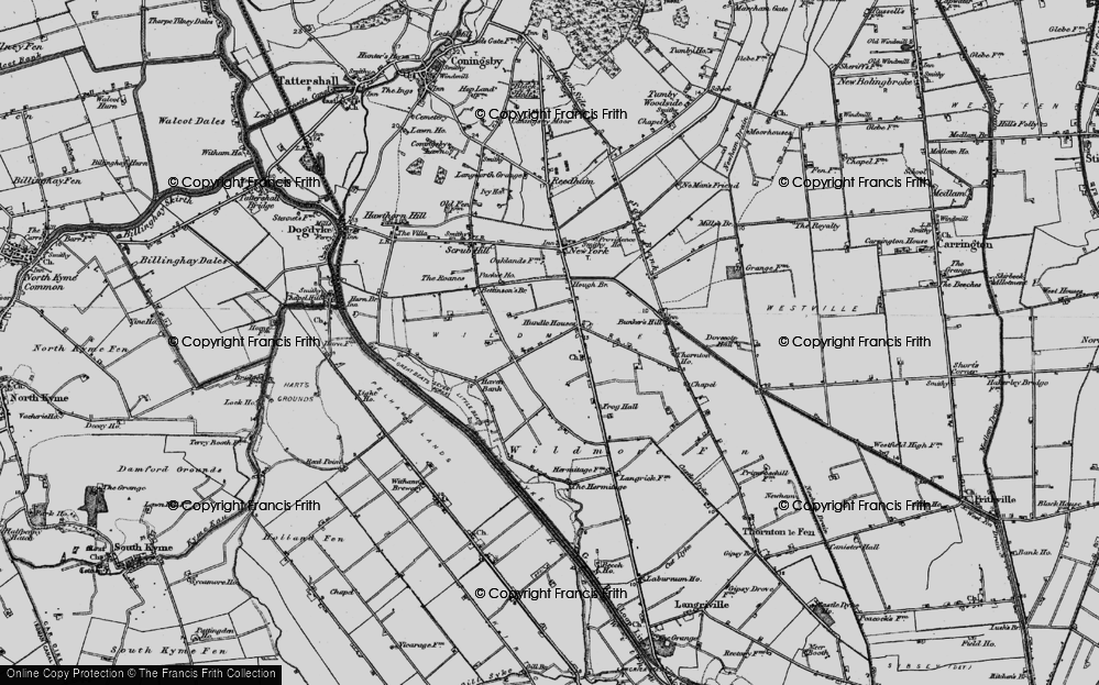 Old Map of Hundle Houses, 1898 in 1898