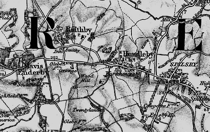 Old map of Hundleby in 1899