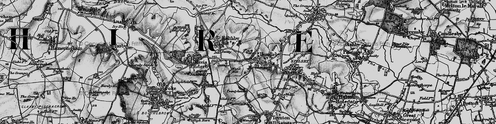 Old map of Hundleby in 1899