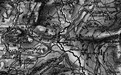 Old map of Bryn-sela in 1899