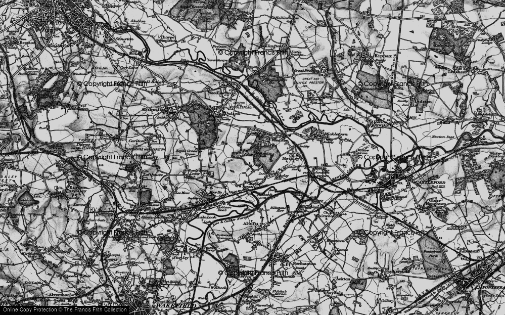 Old Map of Hungate, 1896 in 1896