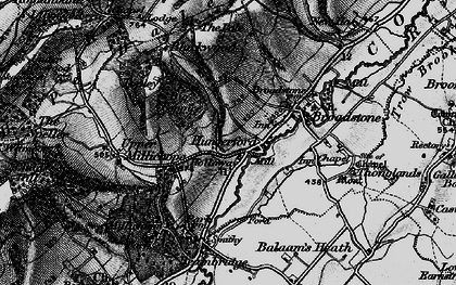 Old map of Hungerford in 1899