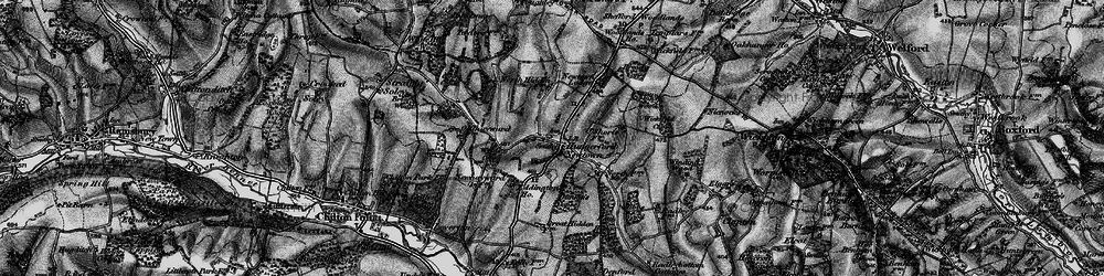 Old map of Hungerford Newtown in 1895