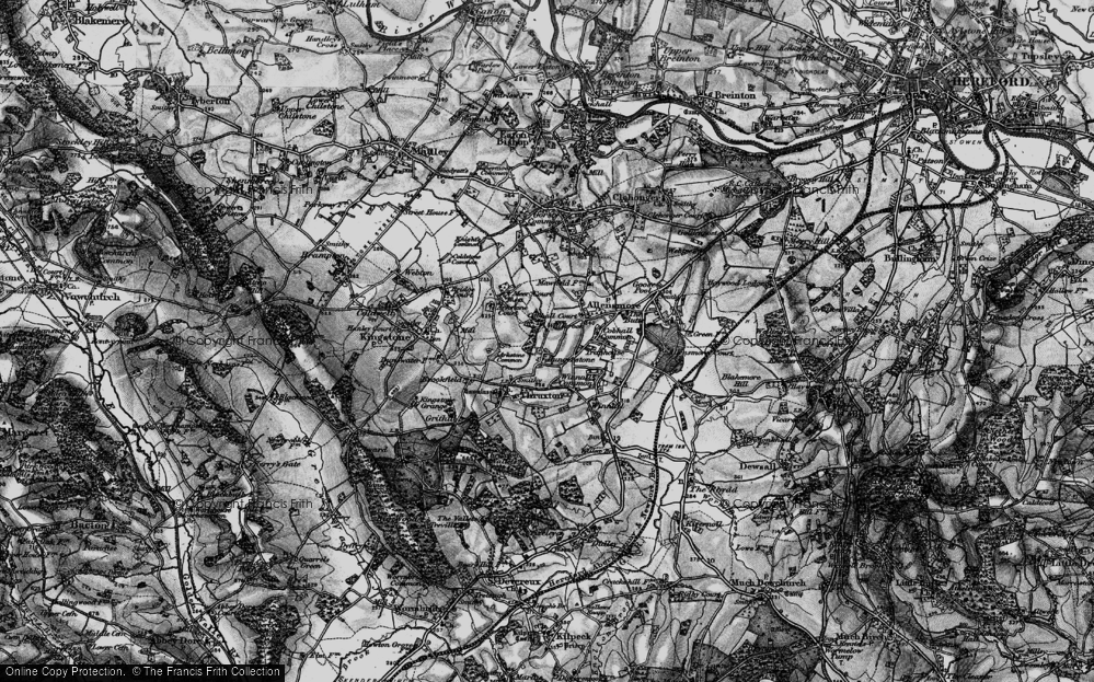 Old Map of Hungerstone, 1898 in 1898