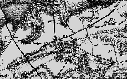 Old map of Hungerton in 1899