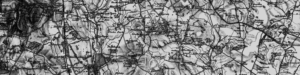 Old map of Hungryhatton in 1897