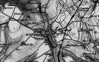 Old map of Bartindale Row in 1897