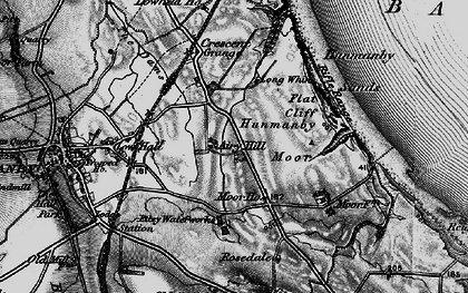 Old map of Hunmanby Gap in 1897