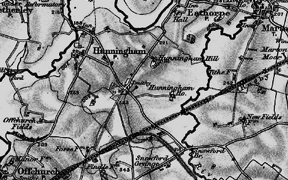 Old map of Hunningham Hill in 1898
