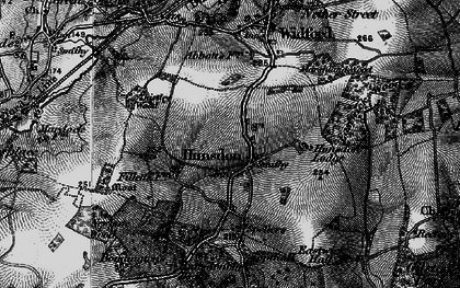 Old map of Hunsdon in 1896