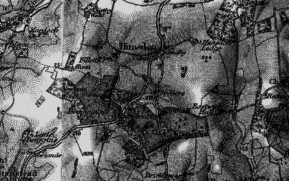 Old map of Hunsdonbury in 1896