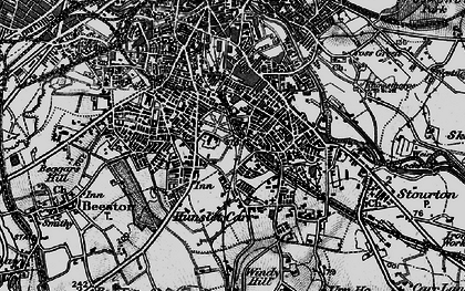 Old map of Hunslet in 1896