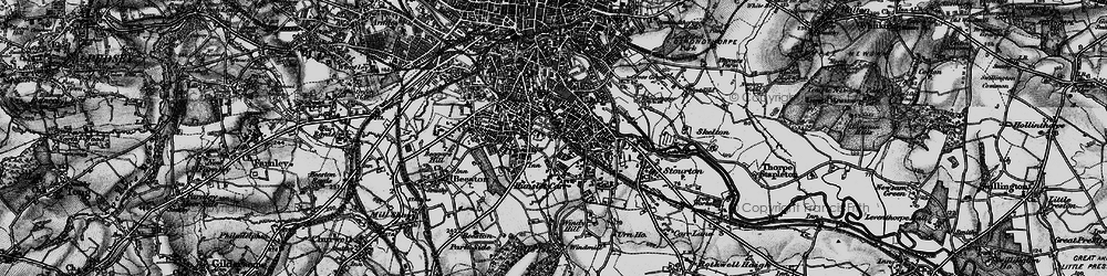 Old map of Hunslet in 1896