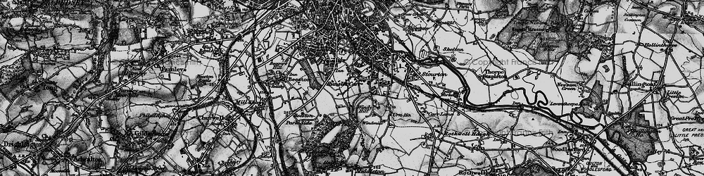 Old map of Hunslet Carr in 1896