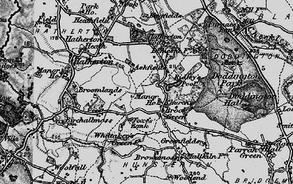 Old map of Hunsterson in 1897