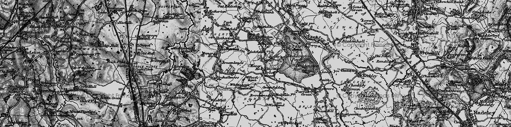 Old map of Hunsterson in 1897