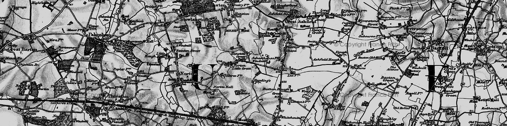 Old map of Hunston Green in 1898