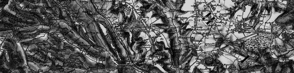 Old map of Hunt's Hill in 1895