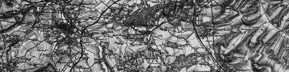 Old map of Huntenhull Green in 1898