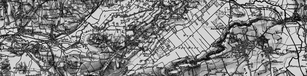 Old map of Huntham in 1898