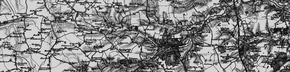 Old map of Broomgreen Covert in 1898