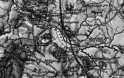 Old map of Huntingford in 1897