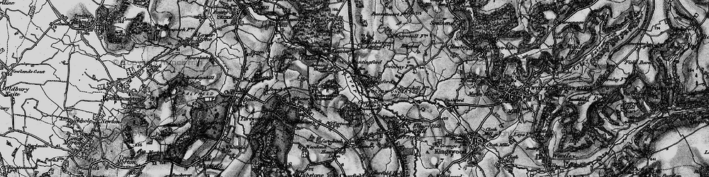Old map of Huntingford in 1897