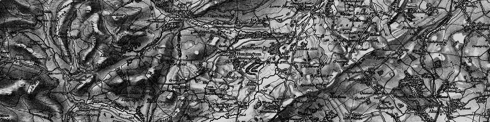 Old map of Huntington in 1896