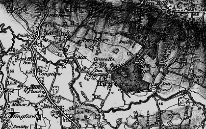 Old map of Buston Manor in 1895