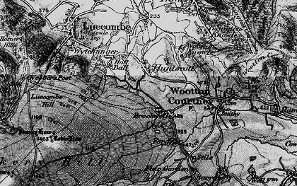 Old map of Huntscott in 1898