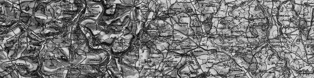 Old map of Huntshaw in 1895