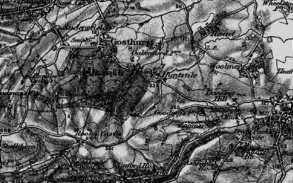 Old map of Huntstile in 1898