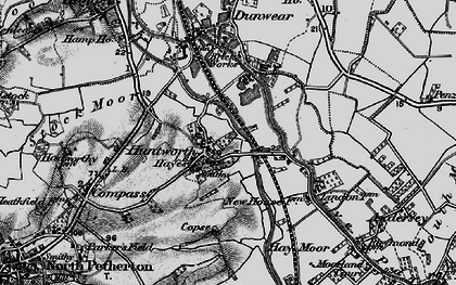 Old map of Huntworth in 1898