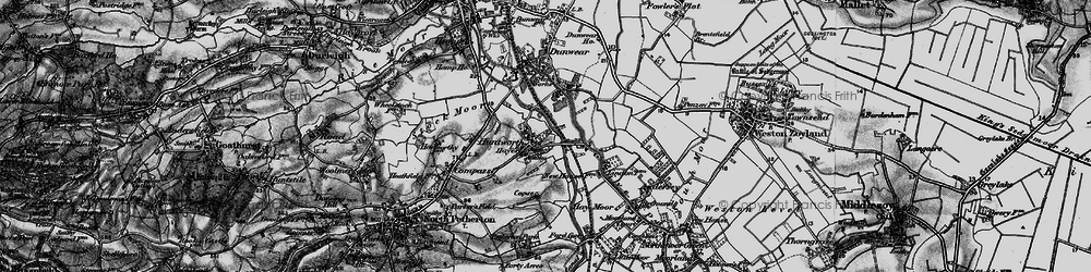 Old map of Huntworth in 1898