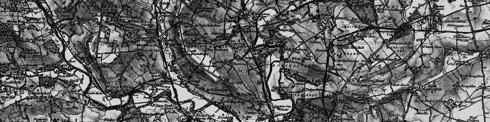 Old map of Binchester in 1897