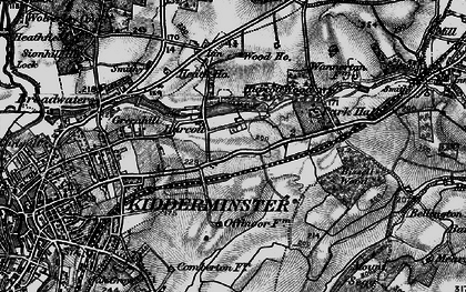 Old map of Bissell Wood in 1899