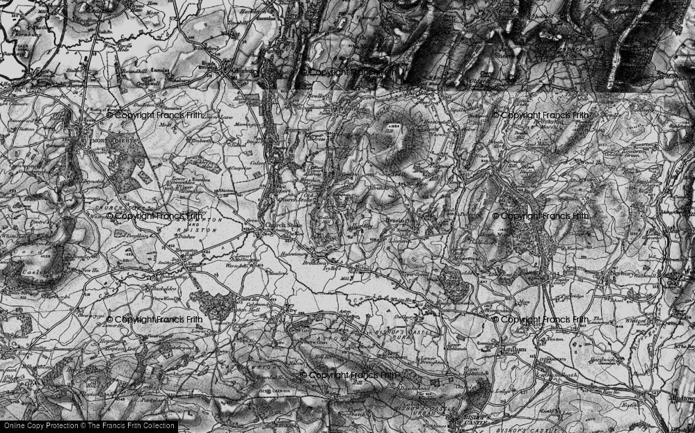 Old Map of Hurdley, 1899 in 1899