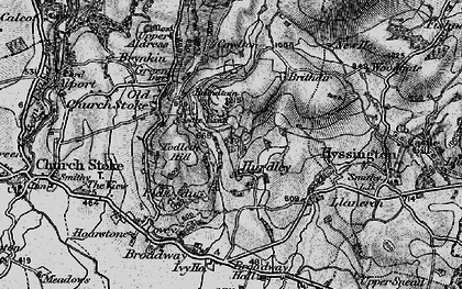 Old map of Hurdley in 1899
