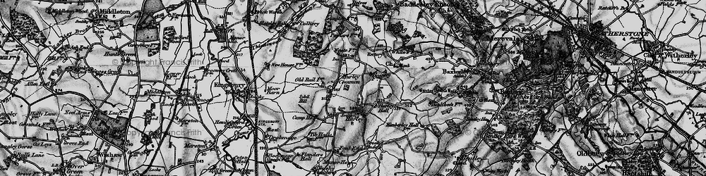 Old map of Hurley Common in 1899