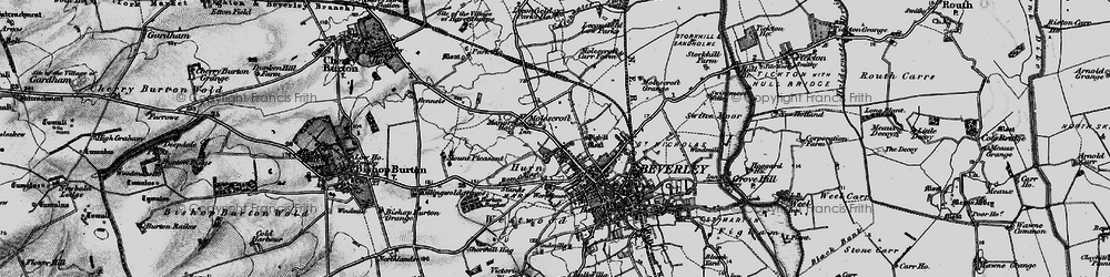 Old map of Beverley 20 in 1898