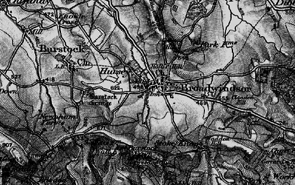 Old map of Hursey in 1898