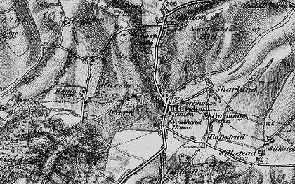 Old map of Hursley in 1895